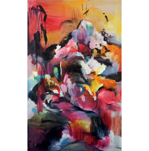 The Mountain where the whales once lived oil on canvas 240x150cm 2010